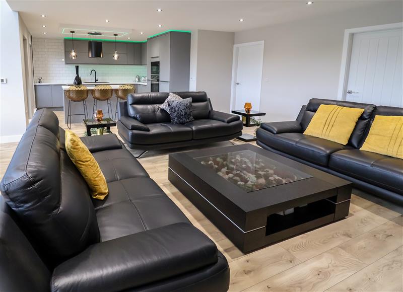 The living area at Micklemore Lakes and Lodges, North Thoresby