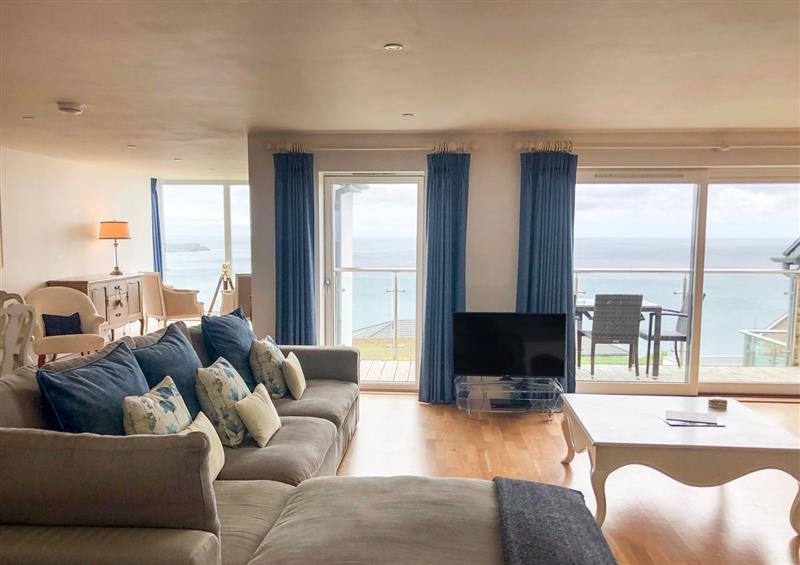 Relax in the living area at Mid Air, Carbis Bay
