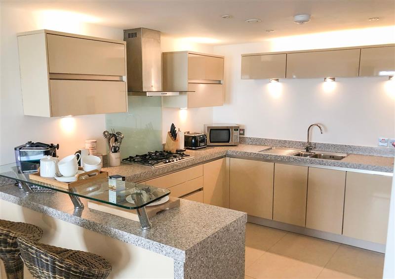 This is the kitchen at Mid Air, Carbis Bay