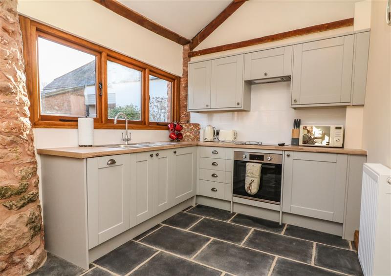 This is the kitchen at Middle Burrow Cottage, Timberscombe near Wheddon Cross