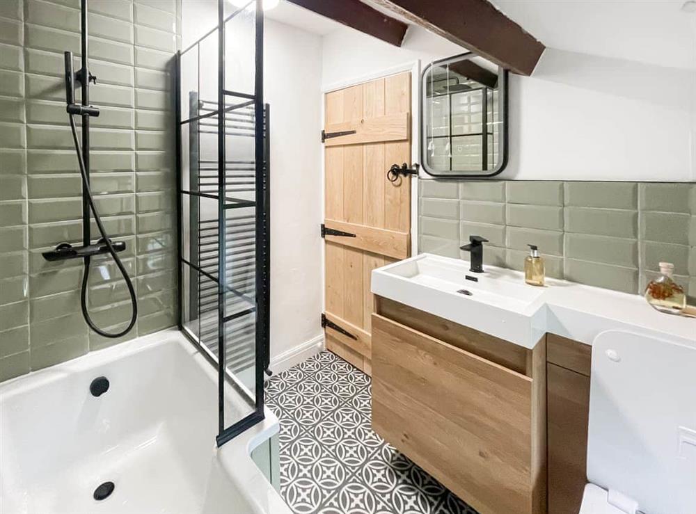 Bathroom at Middle Cottage in Lofthouse, near Pateley Bridge, North Yorkshire