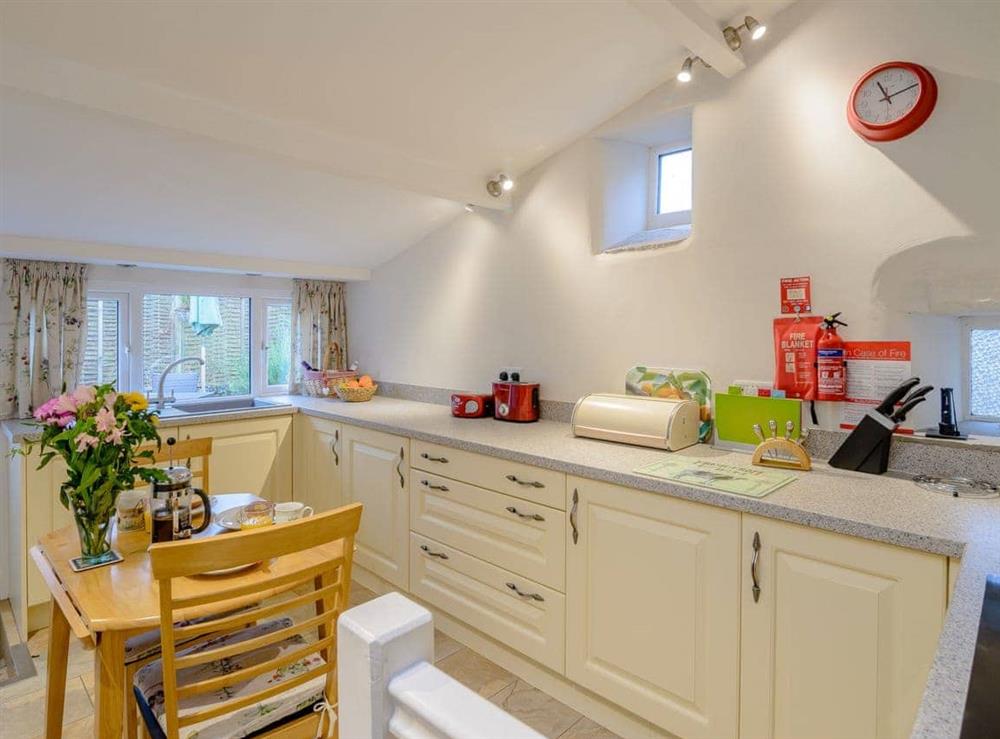 Delightful kitchen with dining area at Middle Cottage in West Burton, near Leyburn, North Yorkshire
