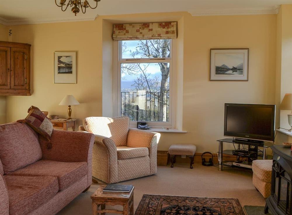 Living area at Middle Howe in How, near Portinscale, Cumbria