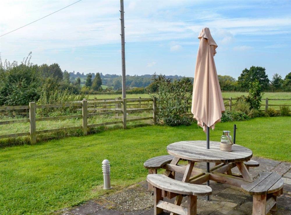 Peaceful sitting out area with country side views at Blackberry Barn, 