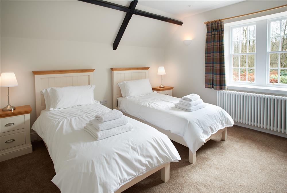 Twin bedroom at Middle Lodge, Netherby Hall, Longtown