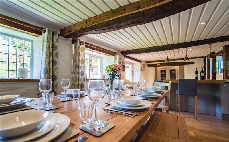 The dining room at Middle Stolford Cottage, Nr Watchet