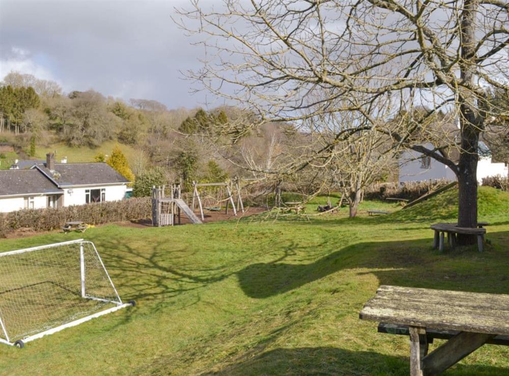 The village recreation area 200yds from the property at Middle Wicket in Trusham, near Newton Abbot, Devon
