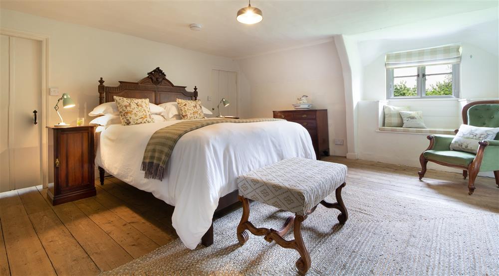 The double bedroom at Middlebere Farmhouse in Isle Of Purbeck, Dorset