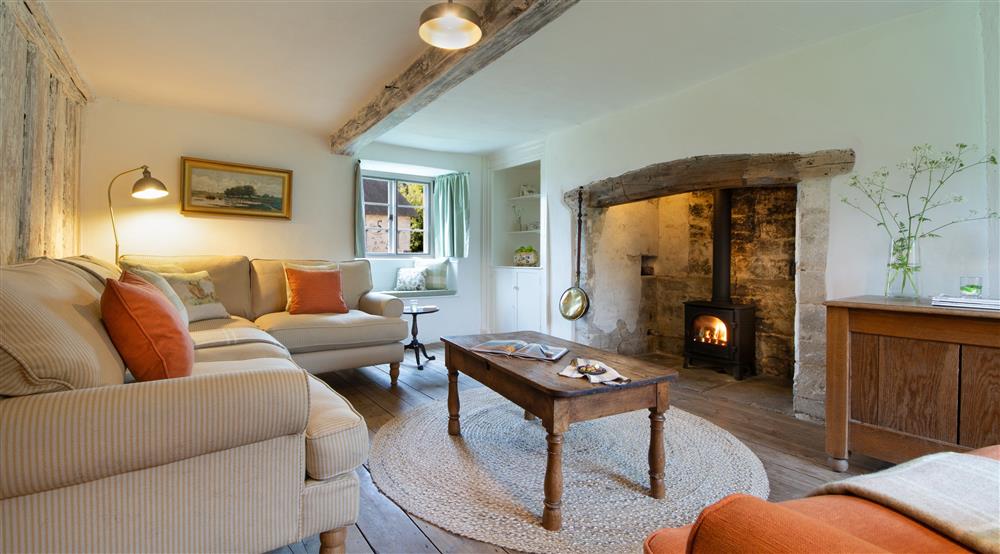 The sitting room at Middlebere Farmhouse in Isle Of Purbeck, Dorset
