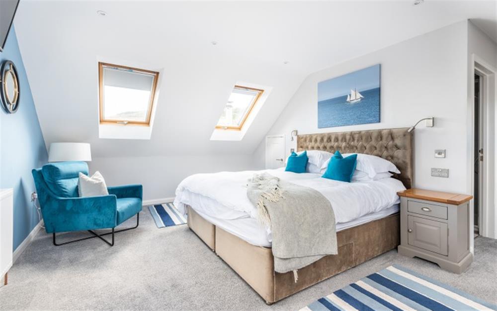 Master suite at Middlecombe Lodge in Beesands