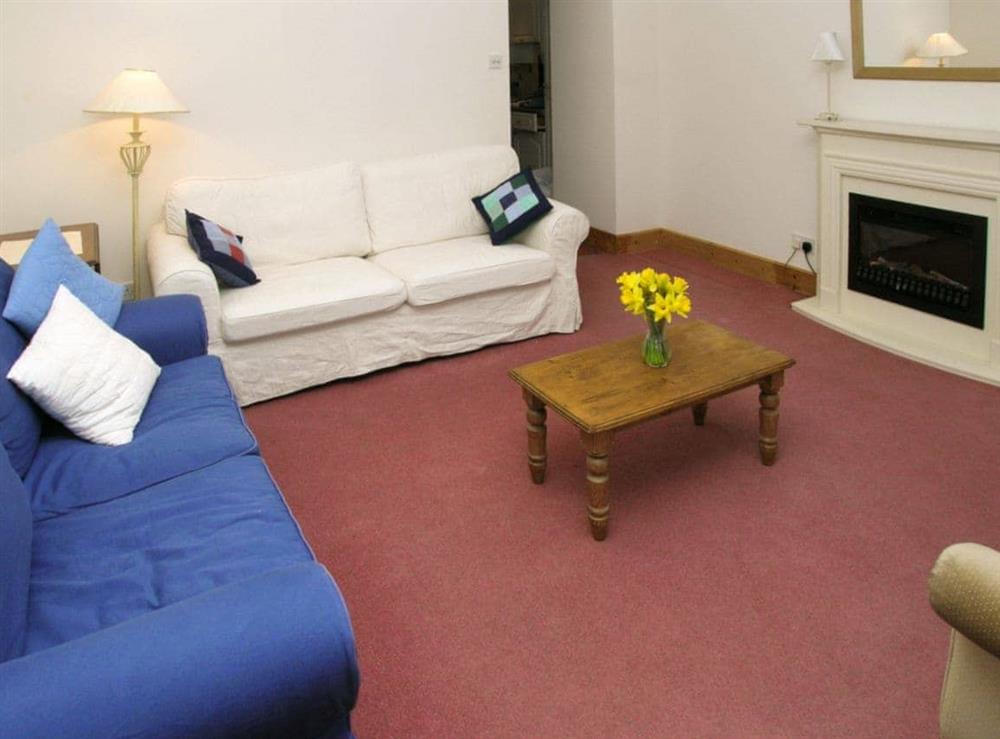 Living room at Middledrift Cottage in Brora, Sutherland