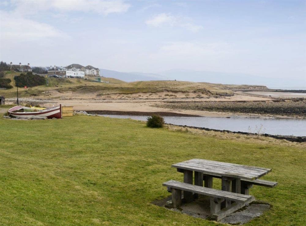 Nearby beach at Middledrift Cottage in Brora, Sutherland
