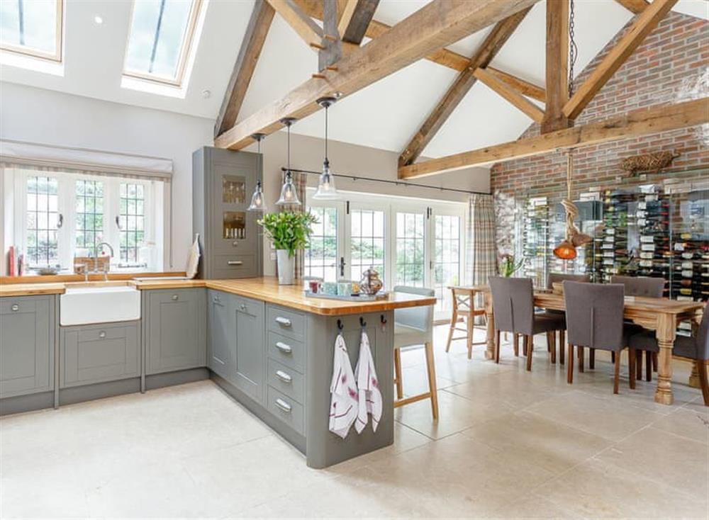 Kitchen/diner at Middletun House in Milton Abbas, England