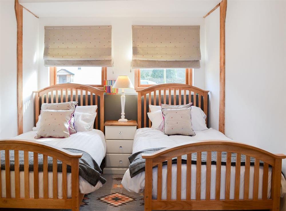 Comfortable twin bedded room at Chiddock Cottage, 