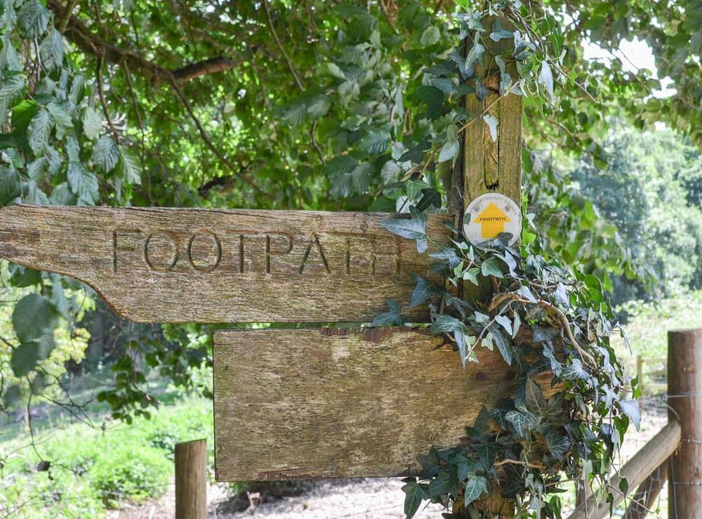 There are myriad footpaths criss-crossing the local area at Chiddock Cottage, 