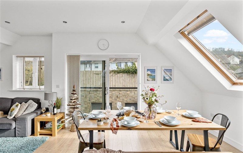 Enjoy the living room at Midholm Chapel, Devon
