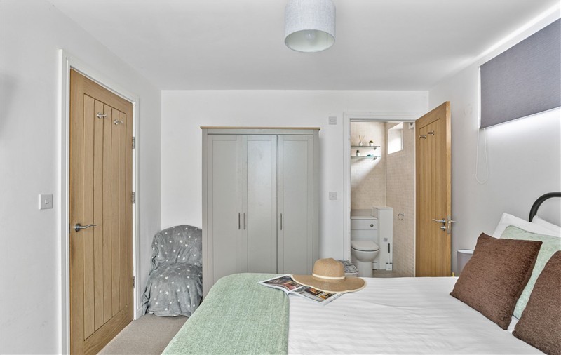 One of the bedrooms at Midholm Chapel, Devon