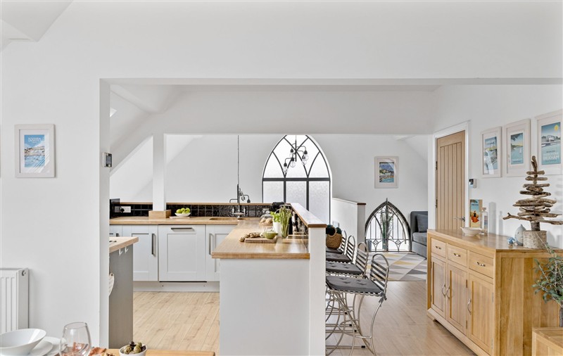The kitchen at Midholm Chapel, Devon