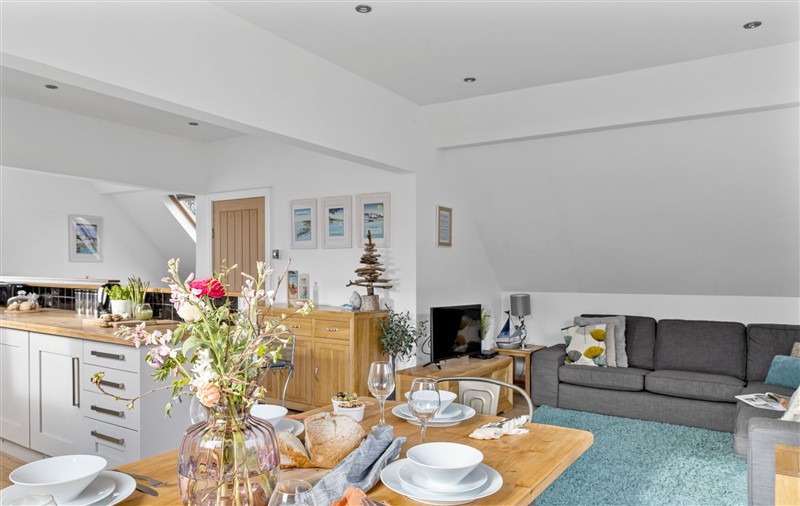 This is the living room at Midholm Chapel, Devon