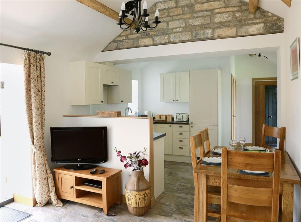 Convenient open-plan living space at Midknowle Barn, 