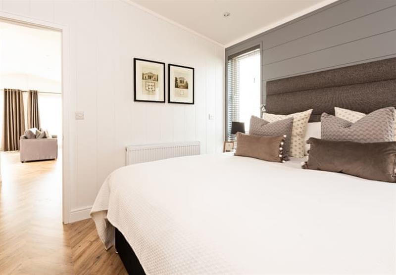 Bedroom in the Ditcheat Hill View at Midsomer Lodges in Midsomer House, East Compton