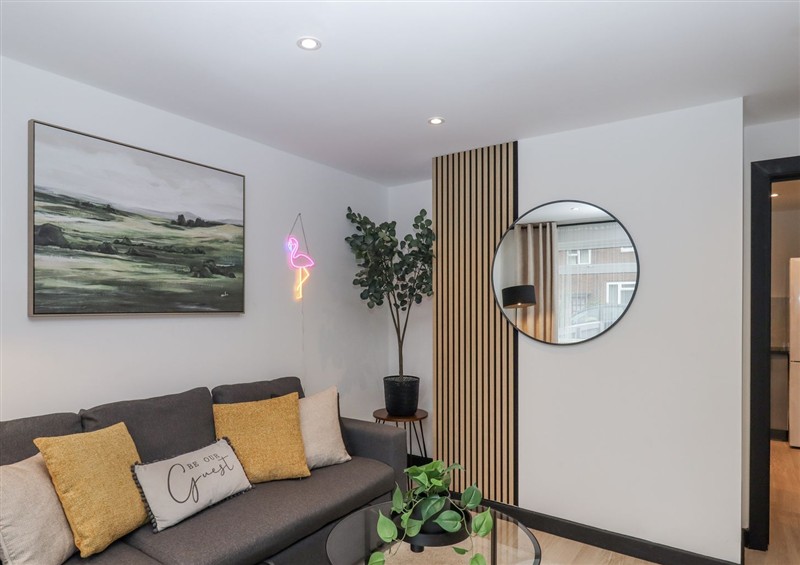 The living room at Milana, Tiverton