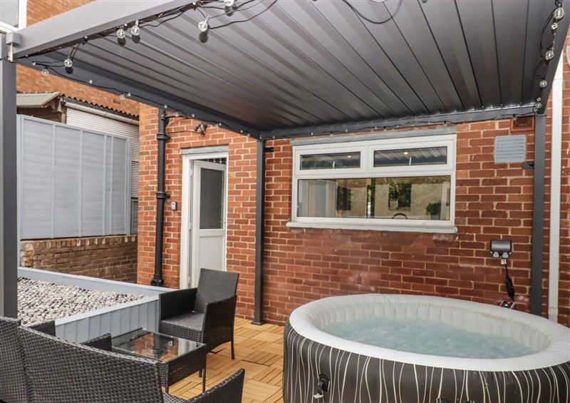 The patio at Milana, Tiverton
