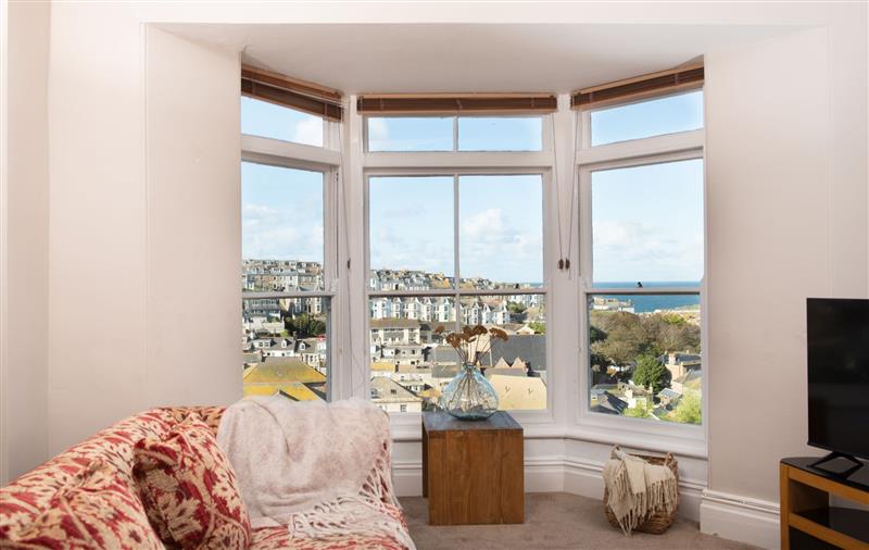 Enjoy the living room at Milas Maison, Cornwall