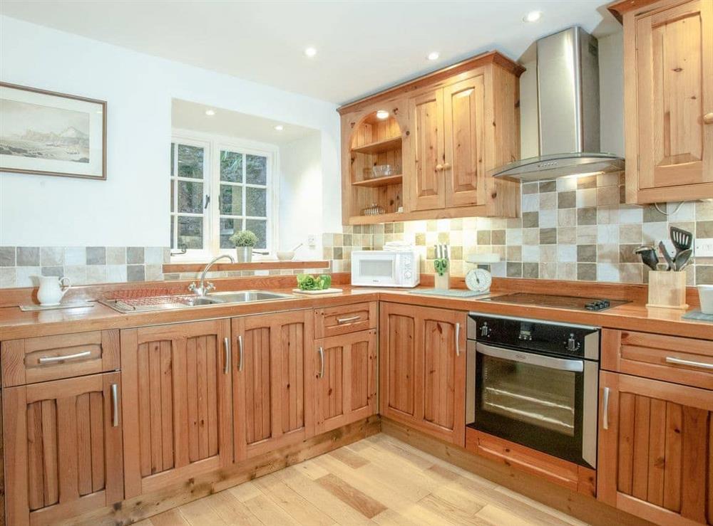 Kitchen at Milbourne Cottage in Bow Creek, Nr Totnes, South Devon., Great Britain