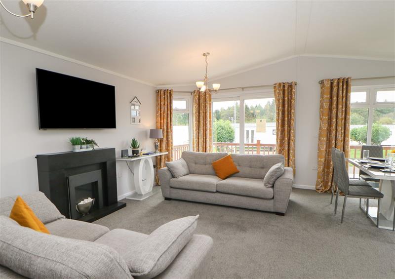 Relax in the living area at Mildreds Lodge, Felton