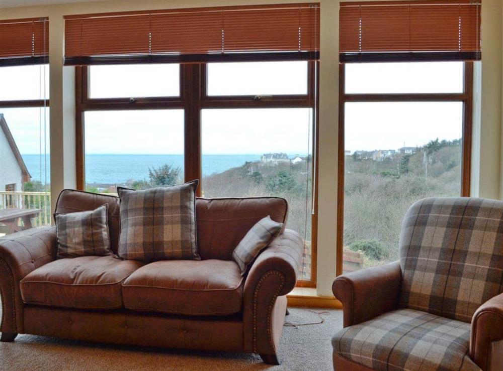 Living room with sea views at 4 Military Drive, 