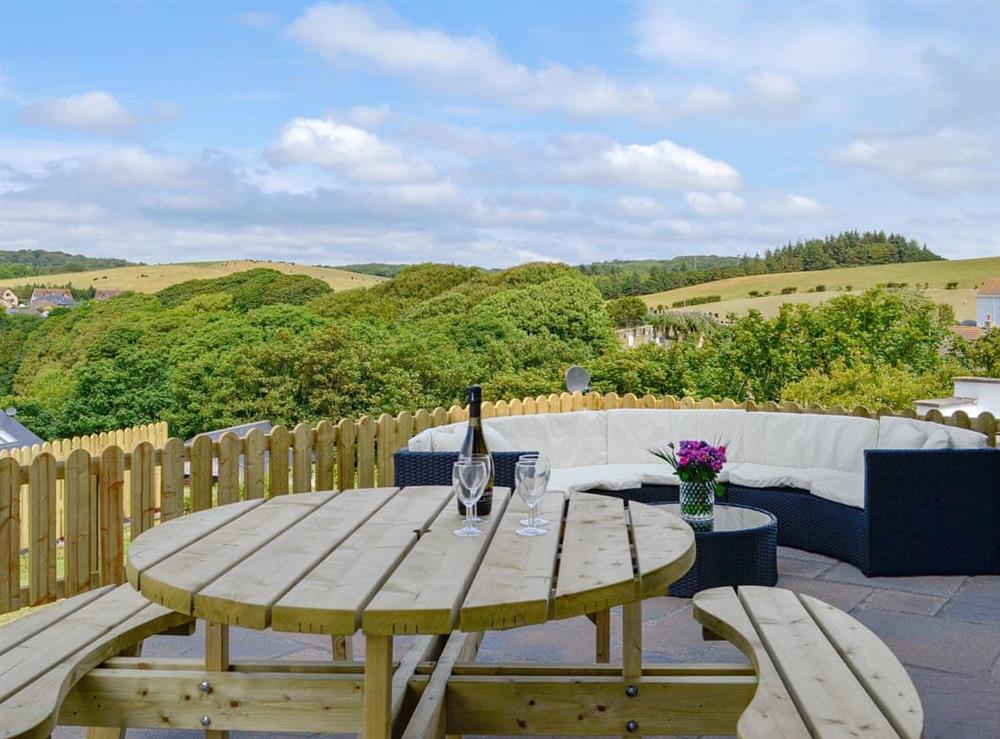 Sitting out area with glorious countryside views at No 7 Military Drive, 