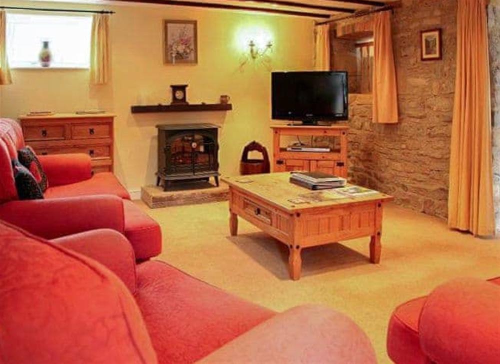 Living room at Milk Maid Cottage in Kniverton, near Ashbourne, Derbyshire