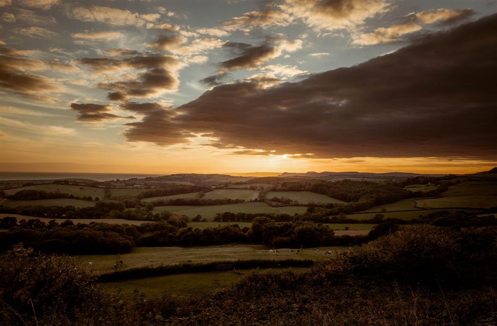 Sunset over the landscape