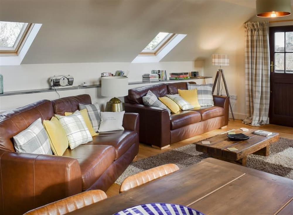 Comfortable living area at Milkmaids in Polbathic, near Looe, Cornwall