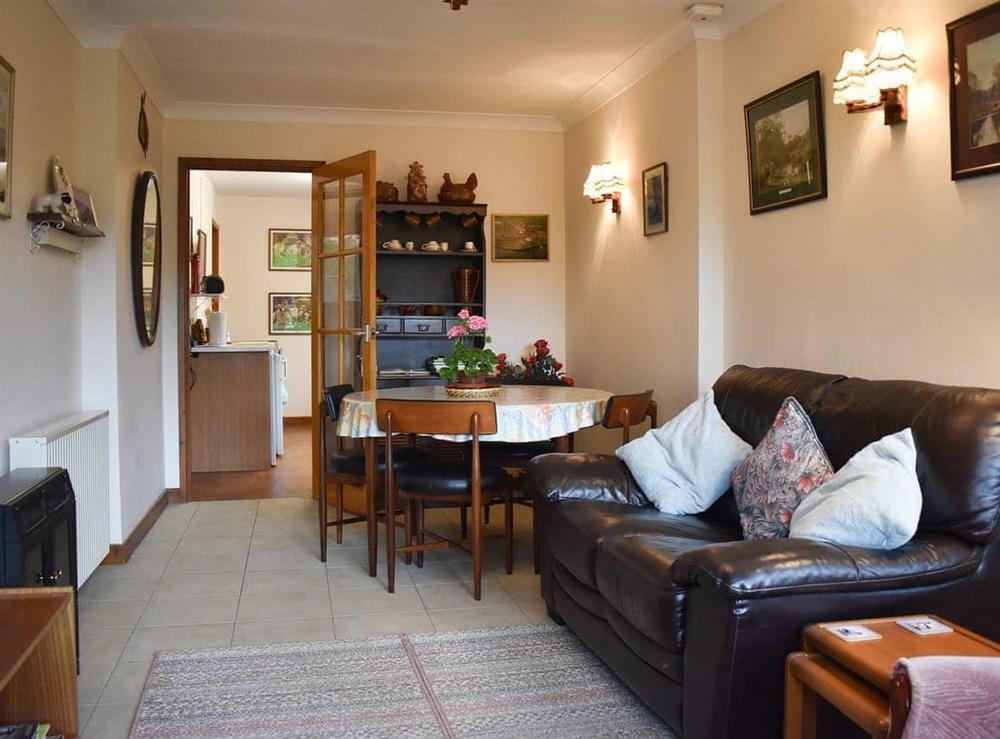 Living room/dining room at Mill Cottage in Aveton Gifford, near Kingsbridge, Devon