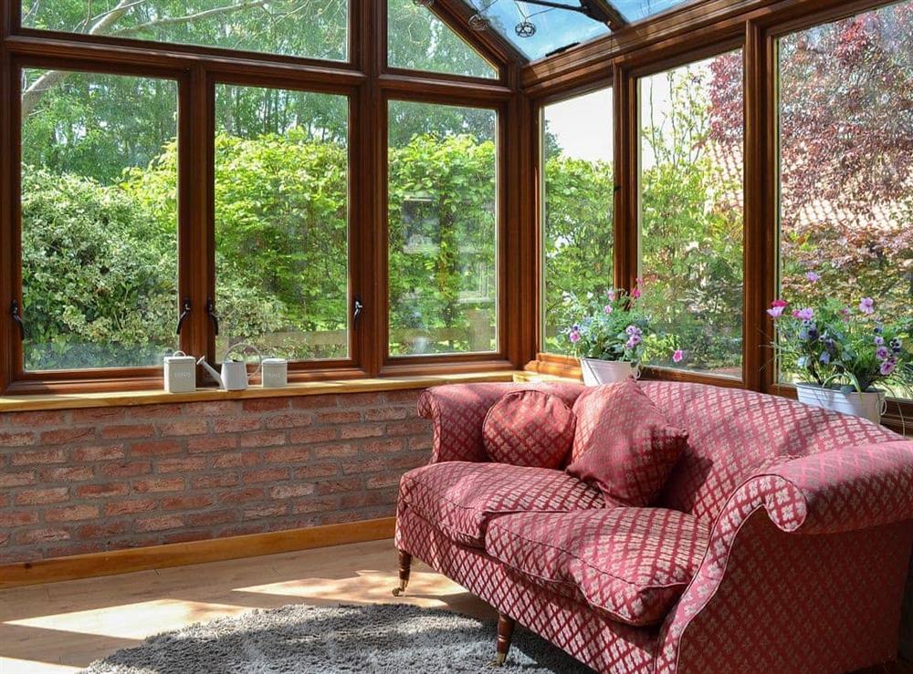 Light and airy south facing garden room at Mill Cottage in Bielby, near York, North Yorkshire