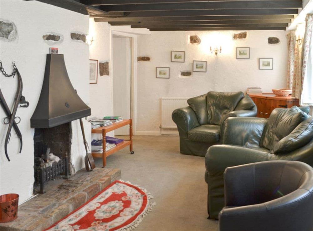 Characterful living room at Mill Cottage in Buckfastleigh, near Dartmoor, Devon