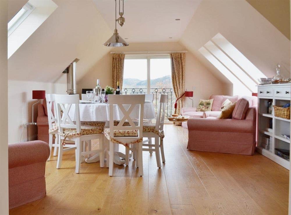 Open plan living/dining room/kitchen (photo 4) at Mill Cottage in Comrie, near Crieff, Perthshire