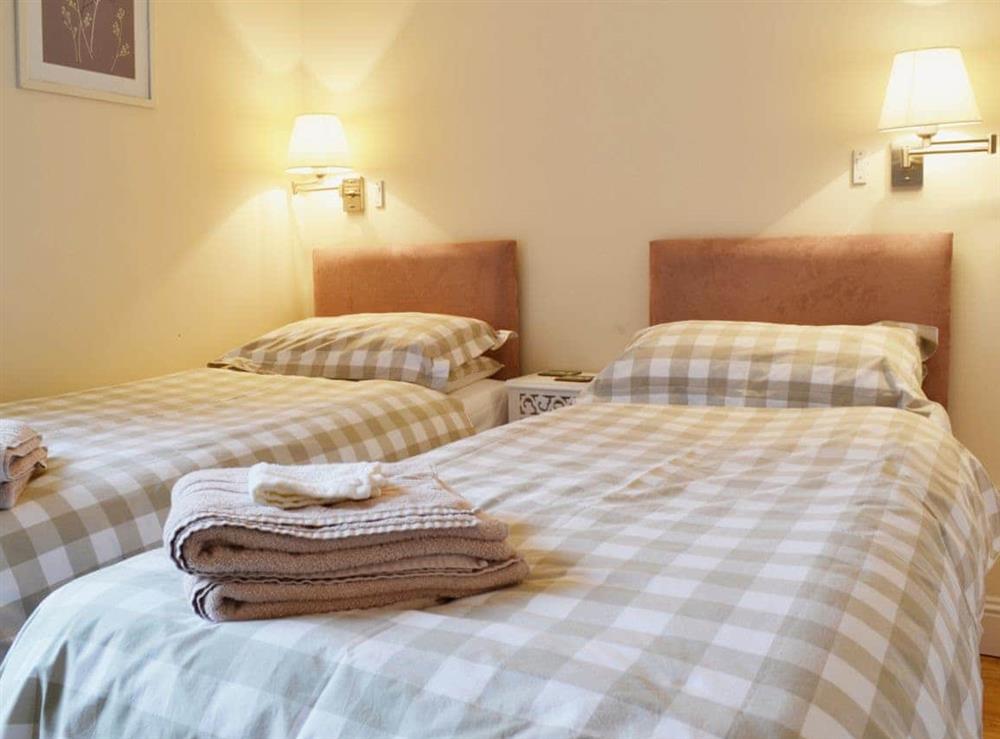 Twin bedroom at Mill Cottage in Comrie, near Crieff, Perthshire