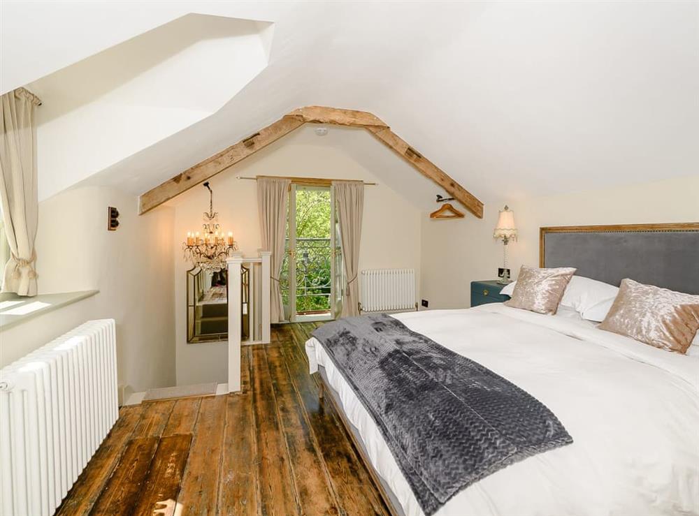 Relaxing double bedroom at Mill Cottage in Hawkchurch, near Axminster, Devon
