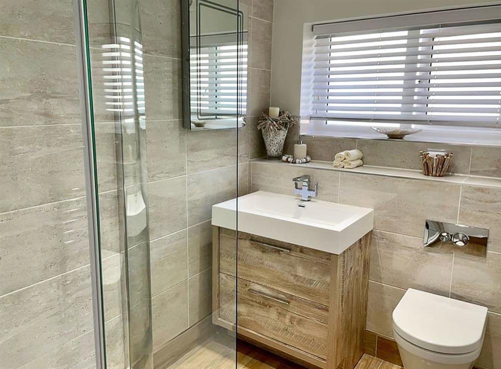 Shower room at Mill Cottage in Pickering, North Yorkshire