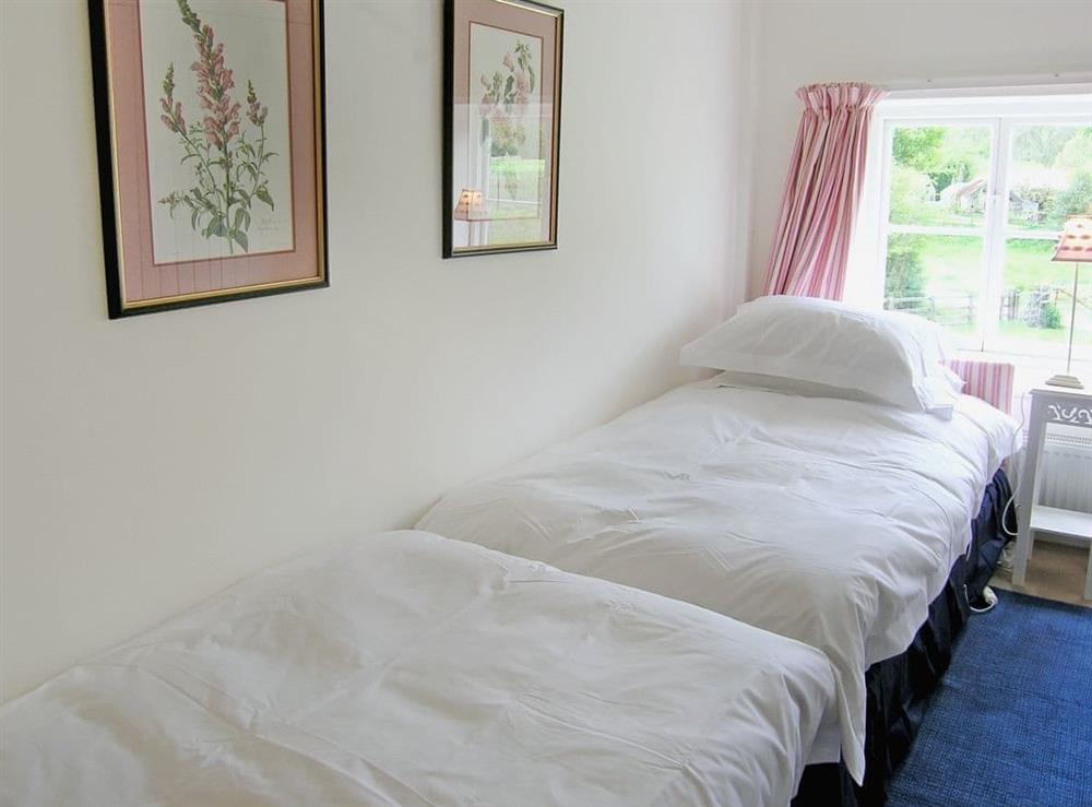 Twin bedroom at Mill Cottage in Rievaulx, near Helmsley, North Yorkshire