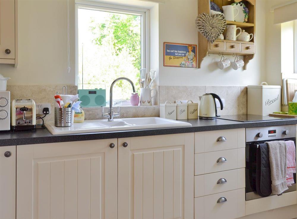 Well-equipped fitted kitchen at Mill Cottage in Stillington, near York, North Yorkshire