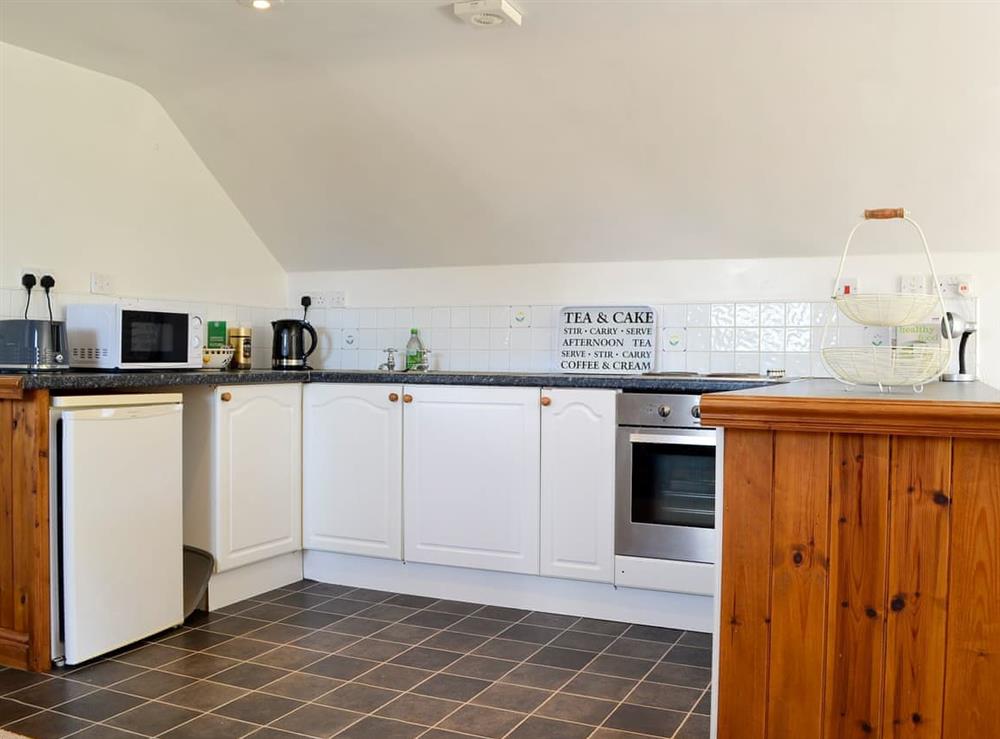 Kitchen area at Mill Farm Cottage in Fownhope, near Hereford, Herefordshire