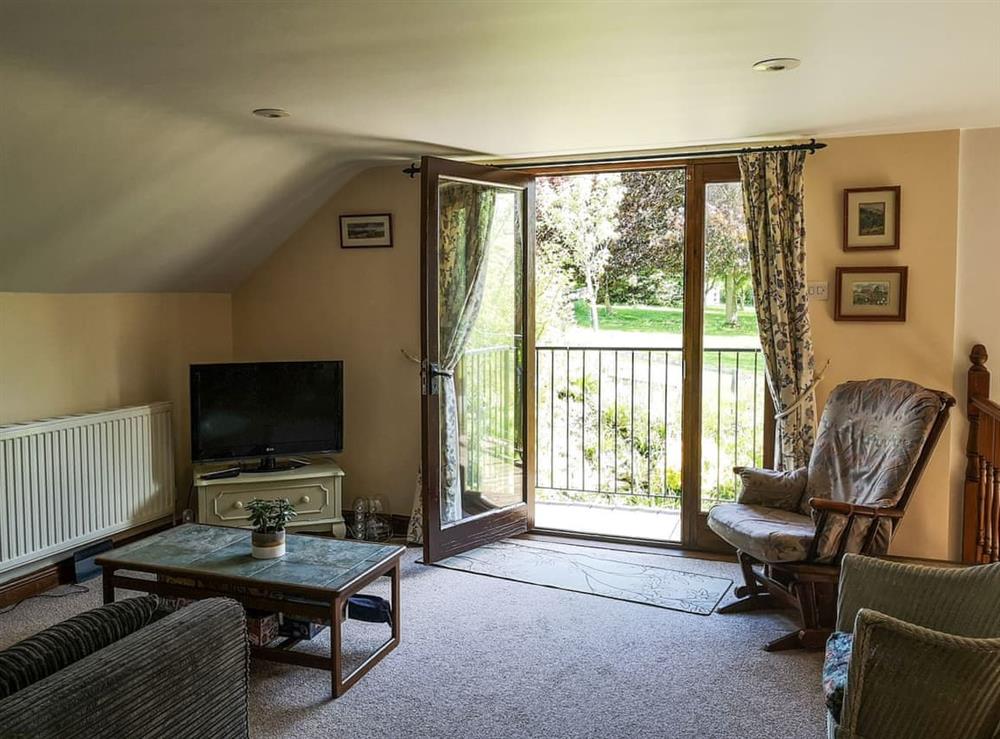 Living area at Mill Farm Cottage in Fownhope, near Hereford, Herefordshire