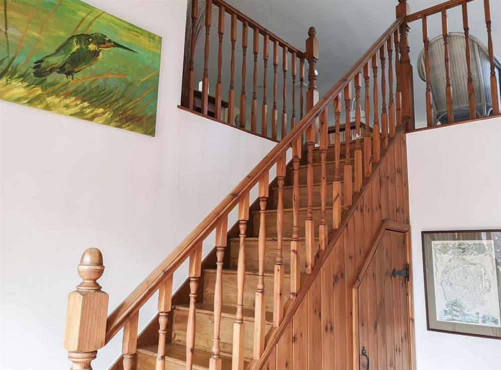 Stairs at Mill Farm Cottage in Fownhope, near Hereford, Herefordshire