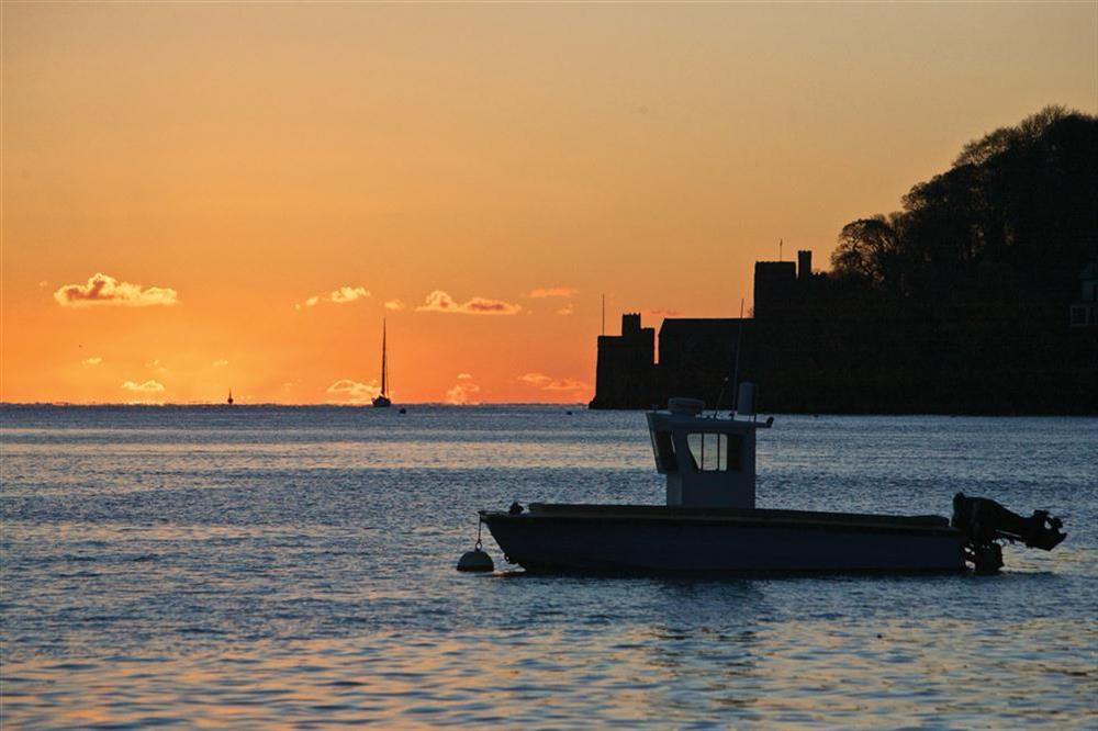 Dartmouth Castle at sunset at Mill Grange in , Dartmouth