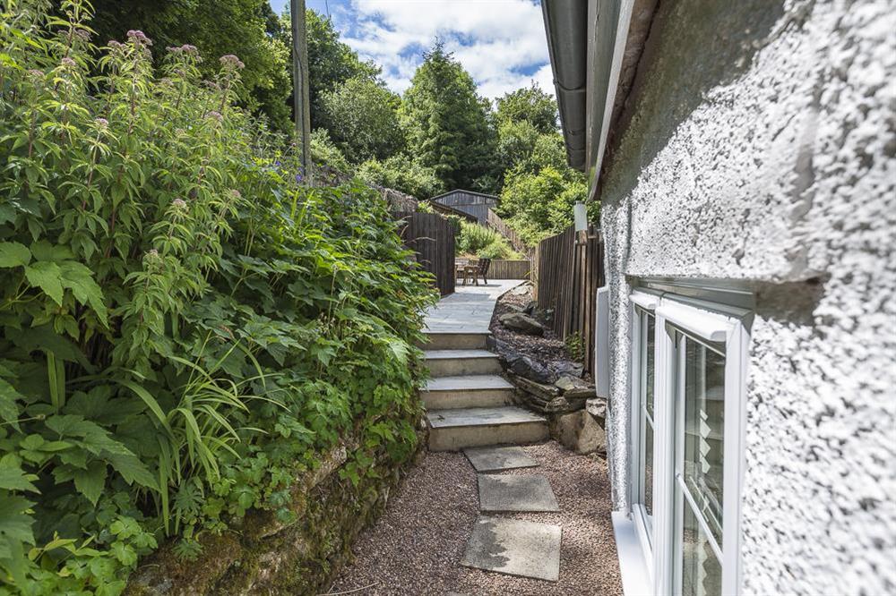 Pathway to the terrace at Mill Grange in , Dartmouth