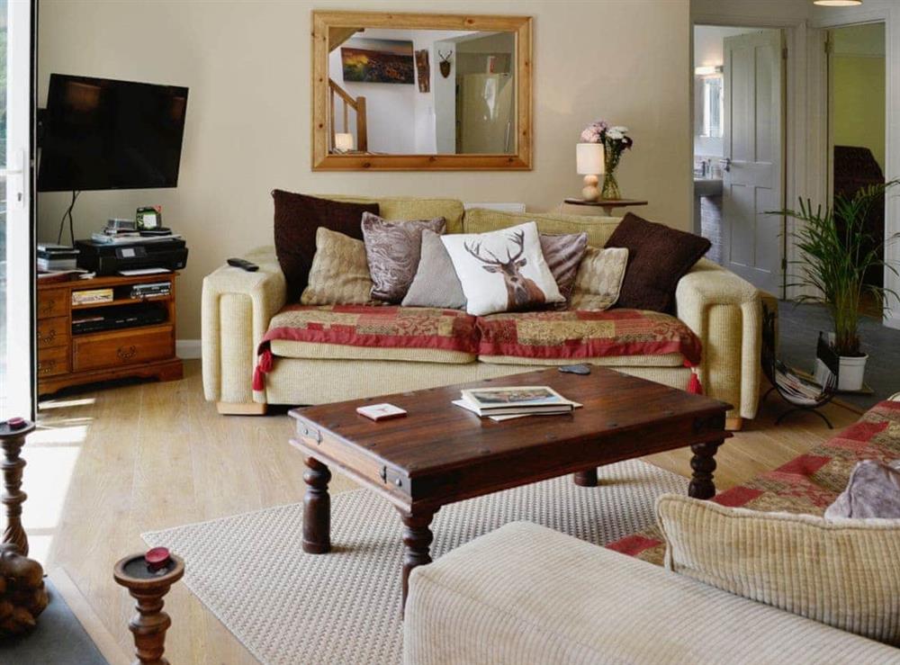 Living room at Mill Haven in Dunster, near Minehead, Somerset